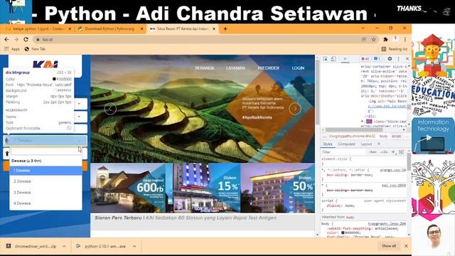 Automation Process Dengan Python & Selenium (Case KAI) смотреть онлайн