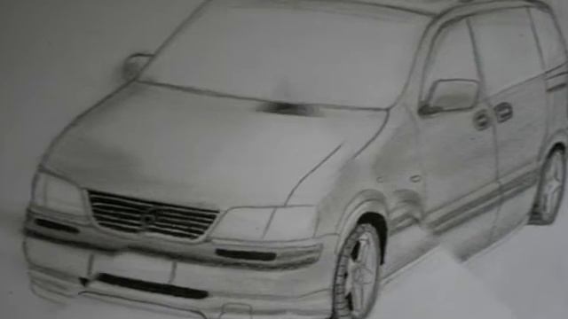Opel Sintra Drawing / Autozeichnung No. 2 (www.autozeichner.com) смотреть онлайн