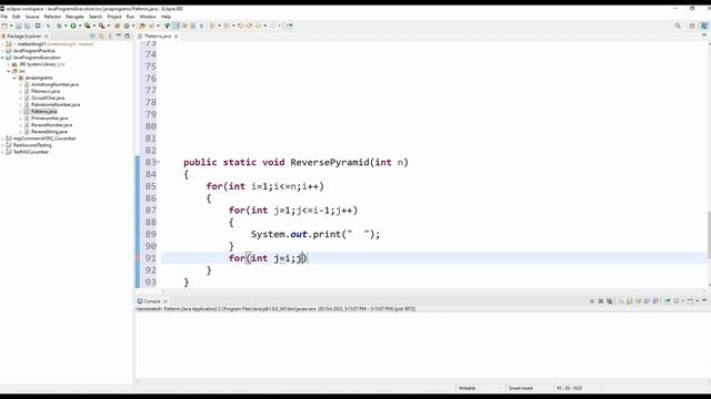 How to write reverse pyramid in java | Java Programs | Easy Coding смотреть онлайн