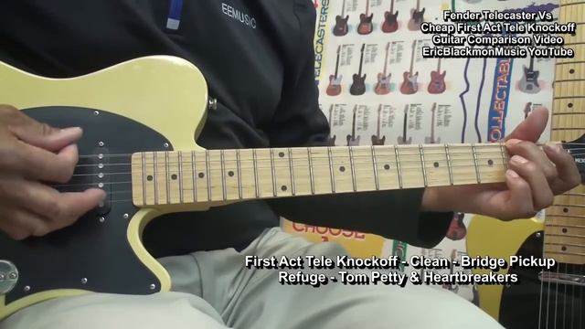 Fender Telecaster Vs Cheap FIRST ACT Tele Knockoff Guitar 🎸@EricBlackmonGuitar смотреть онлайн