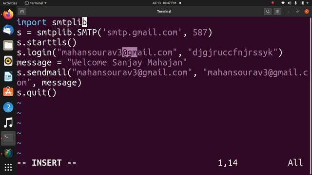 Python Email using Simple Mail Transfer Protocol смотреть онлайн