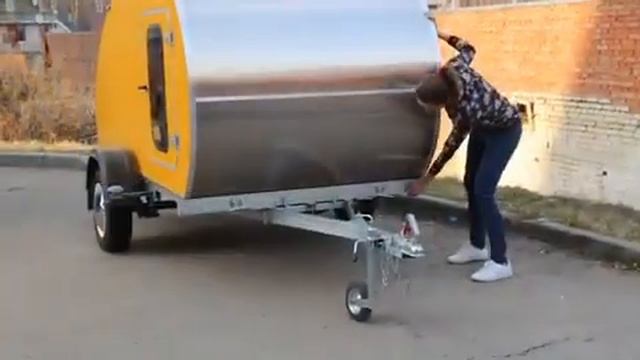Тайное место для хранения запасного колеса в прицепе. смотреть онлайн
