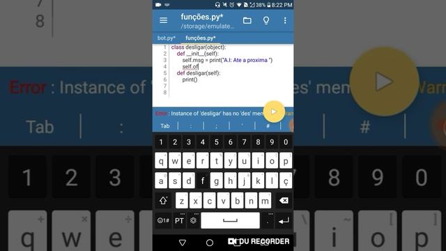 #2 Criando um assistente virtual em python no android смотреть онлайн