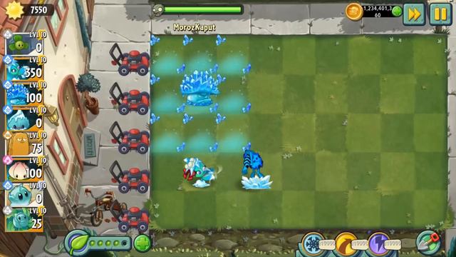 Впервые на канале! Двойная прокачка от PvZ Дичи: Ледогриб и Омела