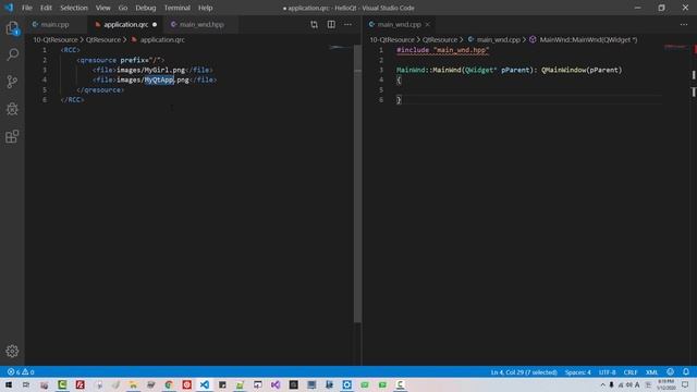 Qt#10 - A Complete Qt Application, Qt Resource System, Resource Compiler (rcc) смотреть онлайн