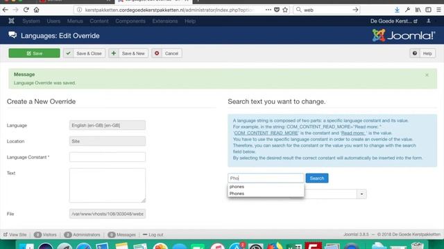 Joomla tutorial: how to make language overrides (2018) смотреть онлайн