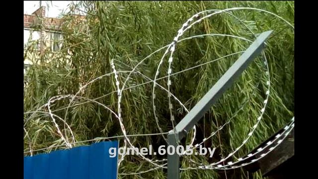 Забор из профлиста с егозой в Гомеле. Изготовление и установка смотреть онлайн
