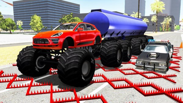 50+ Spike Strips Consecutive - Beamng drive