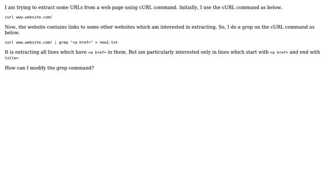 Unix & Linux: grep command in curl (2 Solutions!!) смотреть онлайн