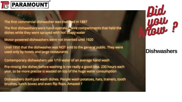 Dishwashers - Facts you didn't know ? | Paramount FSE | Equipments - Parts - Service смотреть онлайн