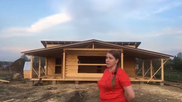 Баня из профилированного бруса в Каширском районе смотреть онлайн