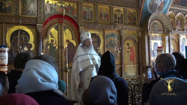 Слово архим. Мелхиседека по окончании Литургии в день отпевания иеродиакона Илиодора смотреть онлайн