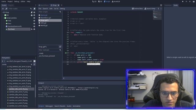Creating a Shop & Adding Gold coins to Buy/Sell || Part 10 - Godot Engine Tutorial 2D смотреть онлайн