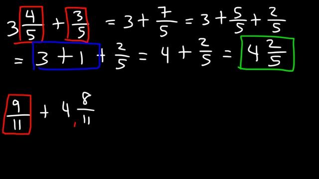 Adding Mixed Numbers With Fractions смотреть онлайн