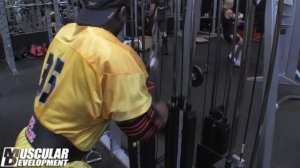 Декстер Джексон (Dexter Jackson) - Тренировка рук за неделю до Mr  Olympia 2013 !!!