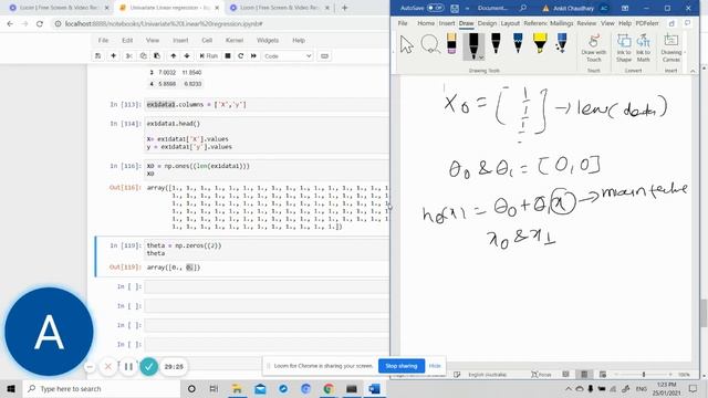 #1 - Machine learning equations from Scratch( Univariate linear regression- Andrew Ng Coursera) смотреть онлайн