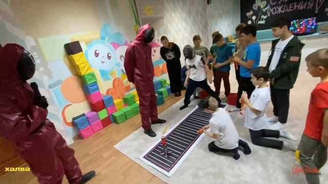 Детский выездной квест "Игра в кальмара" смотреть онлайн