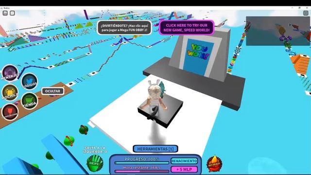 Esto pasa cuando completas los 2140 stages de Mega Fun Obby Hannia Play смотреть онлайн
