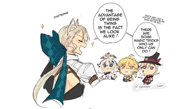 Lyney y Lynette intercambian papeles - Genshin Impact comic (FANDUB) смотреть онлайн
