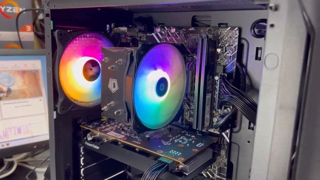91000₽, Core i3 12100F, Radeon RX 6600 8Gb, 16Gb DDR4 3200MHz, ssd 480G, 600W, Zalman N4, H610M-E D смотреть онлайн