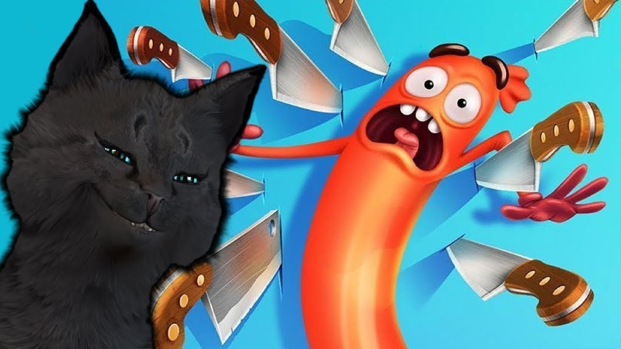 БЕГИ, СОСИСКА, БЕГИ! ГОВОРЯЩИЙ СУПЕР КОТ ( ИГРА для ДЕТЕЙ ) Run Sausage Run смотреть онлайн