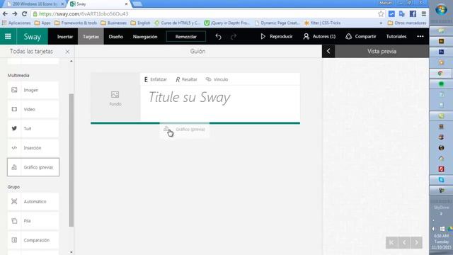 Microsoft Sway (making a graphic) смотреть онлайн