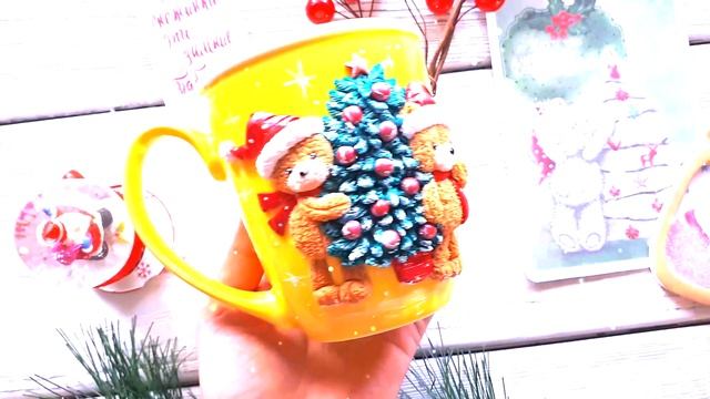 Новогодний декор кружки на новый год/Новый год 2019/ Подарок на новый год смотреть онлайн