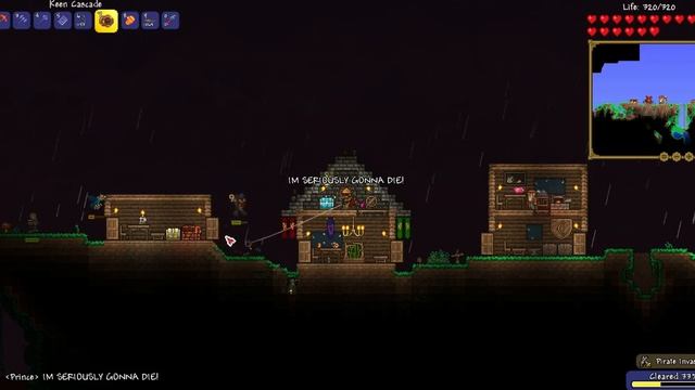 Terraria:Fighting Pirate Invasion with Molten Armor смотреть онлайн