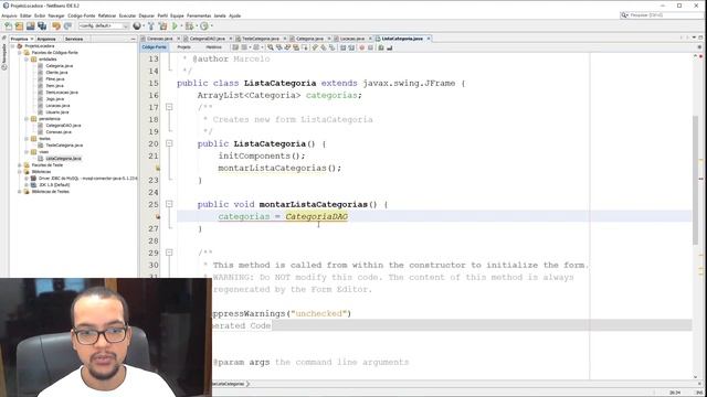 Aula 11: Projeto Locadora - Tela de Listagem de categorias - Pacote javax.swing смотреть онлайн