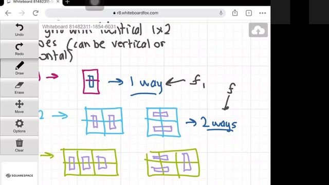 Number of ways to tile a 2 x n grid using 1 x 2 dominoes смотреть онлайн