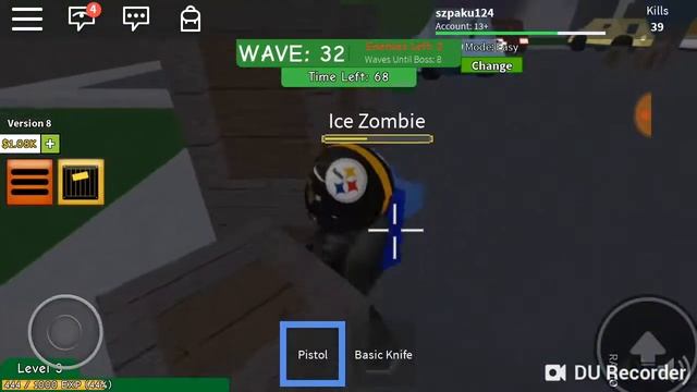 Roblox, zombie attack, new weapon смотреть онлайн