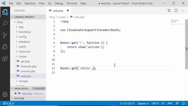 Laravel Tutorial Bangla | Basic Routing Part 07 смотреть онлайн