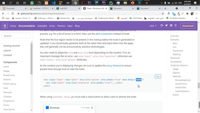 part26 definne toast in the bootstrap смотреть онлайн