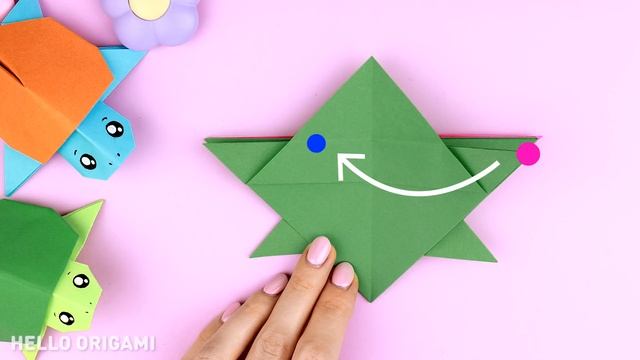 Оригами Прыгающая Черепашка из бумаги | Антистресс | Origami Jumping Paper Turtle смотреть онлайн