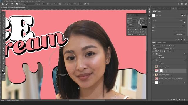 Blackpink Ice Cream Cover art tutorial | Adobe Photoshop 2020 смотреть онлайн