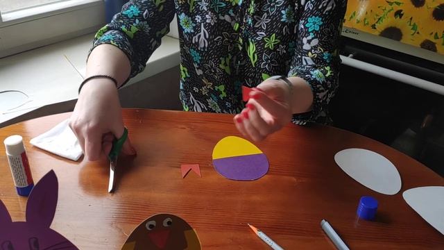 Изготавливаем украшение (аппликация) для праздничного пасхального стола для детей от 5 до 7 лет смотреть онлайн