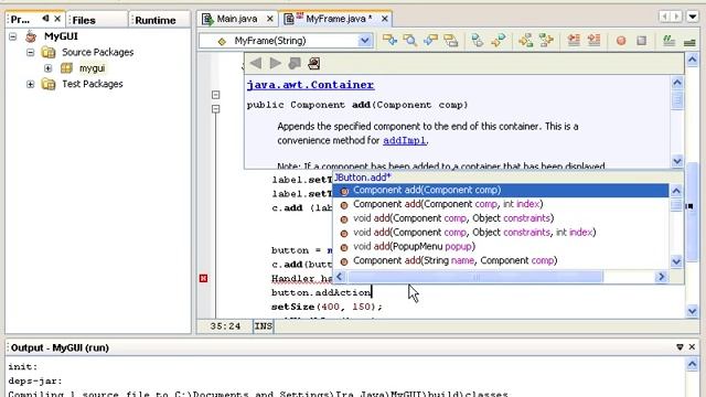 Урок №136. Java. Работаем с GUI. Кнопки смотреть онлайн