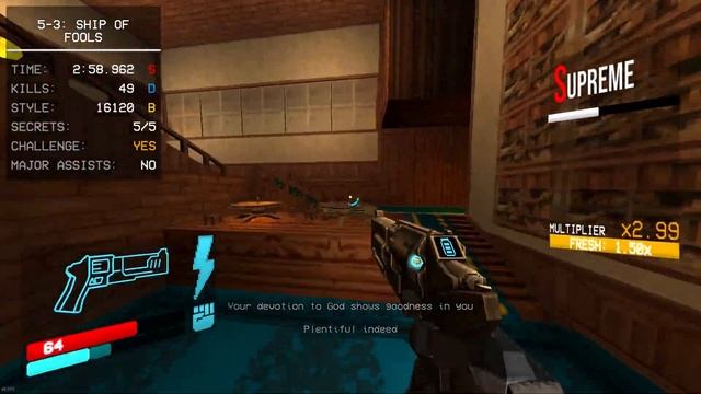 Ultrakill / Wrath 5-3 : Ship Of Fools (Challenge)
