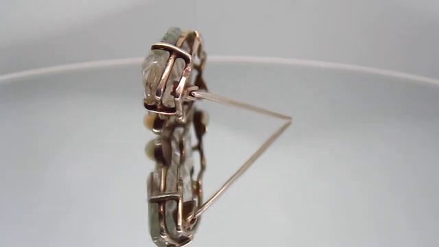 Bicolor Topaz Brooch.