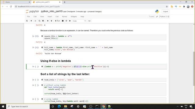 Python Introduction, Part 15 : Lambda/Anonymous functions смотреть онлайн