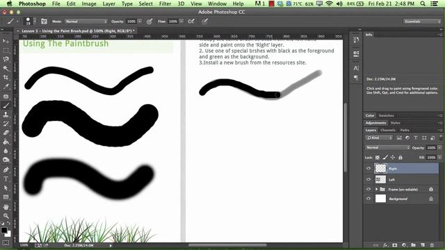 Free Photoshop CC Tutorial - How to use Brushes in Photoshop смотреть онлайн