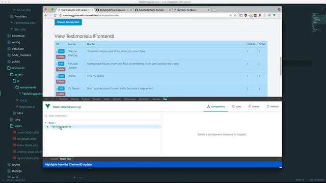 Vue.Draggable with Laravel - Example 1 смотреть онлайн