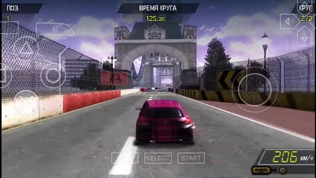 NFS Shift PSP, на эмуляторе PPSSPP android смотреть онлайн