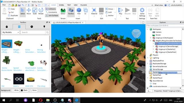 Как сделать симулятор Качка в роблоксе смотреть онлайн