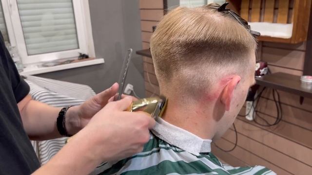 Мужская стрижка | Стрижка Сайд Парт | Side Part | Мужской торчащий волос | смотреть онлайн
