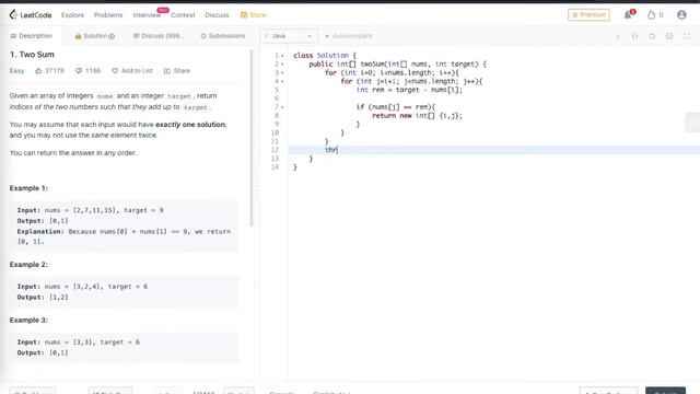 LeetCode Two Sum #1 | 2 Solutions Explained - Java | Mapping Codezz смотреть онлайн