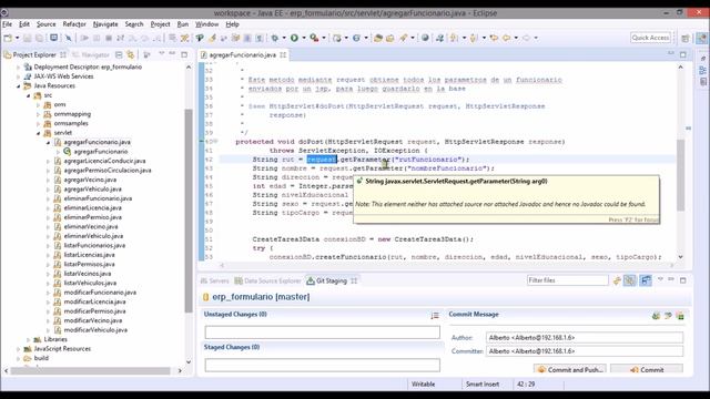 Tutorial Persistencia de datos, Servlet, JSP, Web service y Java Doc смотреть онлайн