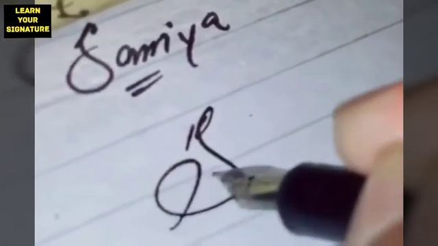 Saniya/ Samiya Name Signature Style || Learn Your Signature смотреть онлайн