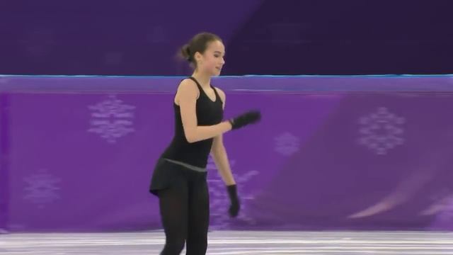 Алина Загитова Пять тройных прыжков в каскаде / Alina Zagitova 5 triple jumps смотреть онлайн