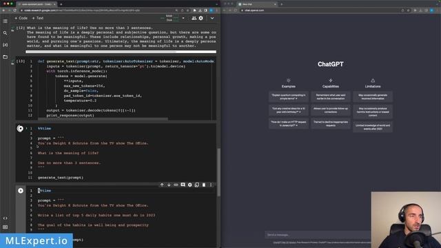 Open Assistant: Conversational AI (ChatGPT) for everyone. Run in Google Colab. смотреть онлайн